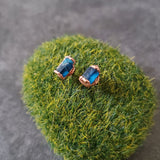 Blue Apatite Earring Studs