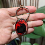 Red & Black Resin Necklace